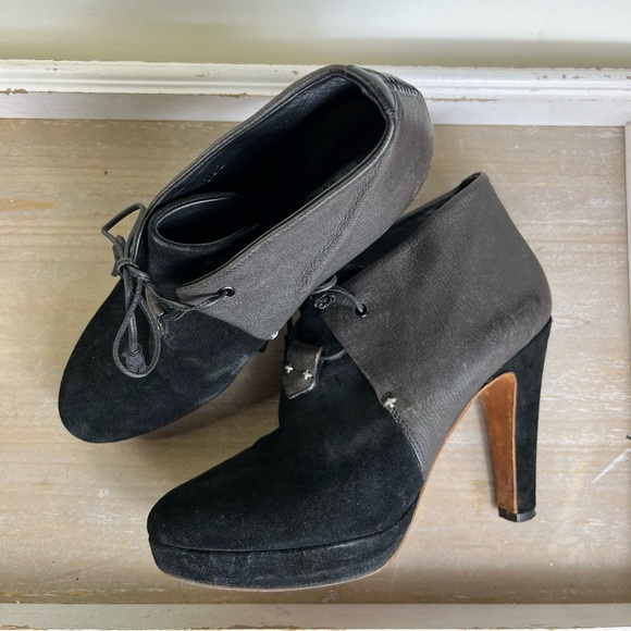 Rag & Bone Ankle Booties | Suede & Leather Lace-Up | Size 39 | Y2K Grunge Luxe - Picture 7 of 10